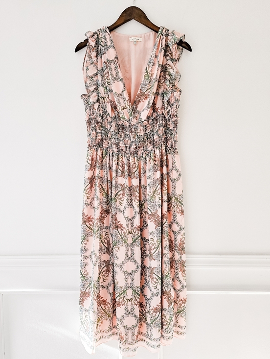 Max Studio Dresses & Skirts - Soft Blush Peachy/Pink Floral Midi Dress